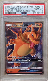2019 Pokemon SM Black Star Promo Charizard GX #SM211 Promo-Hidden Fates PSA 10